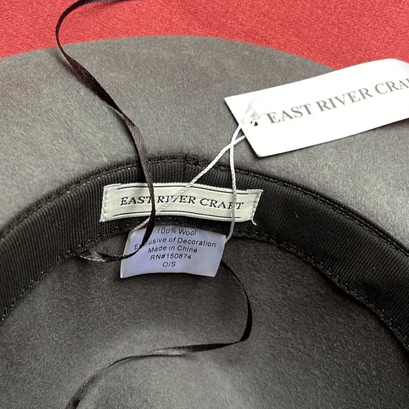 Gray East River Craft Wool Fedora Hat - Picture 4 of 9